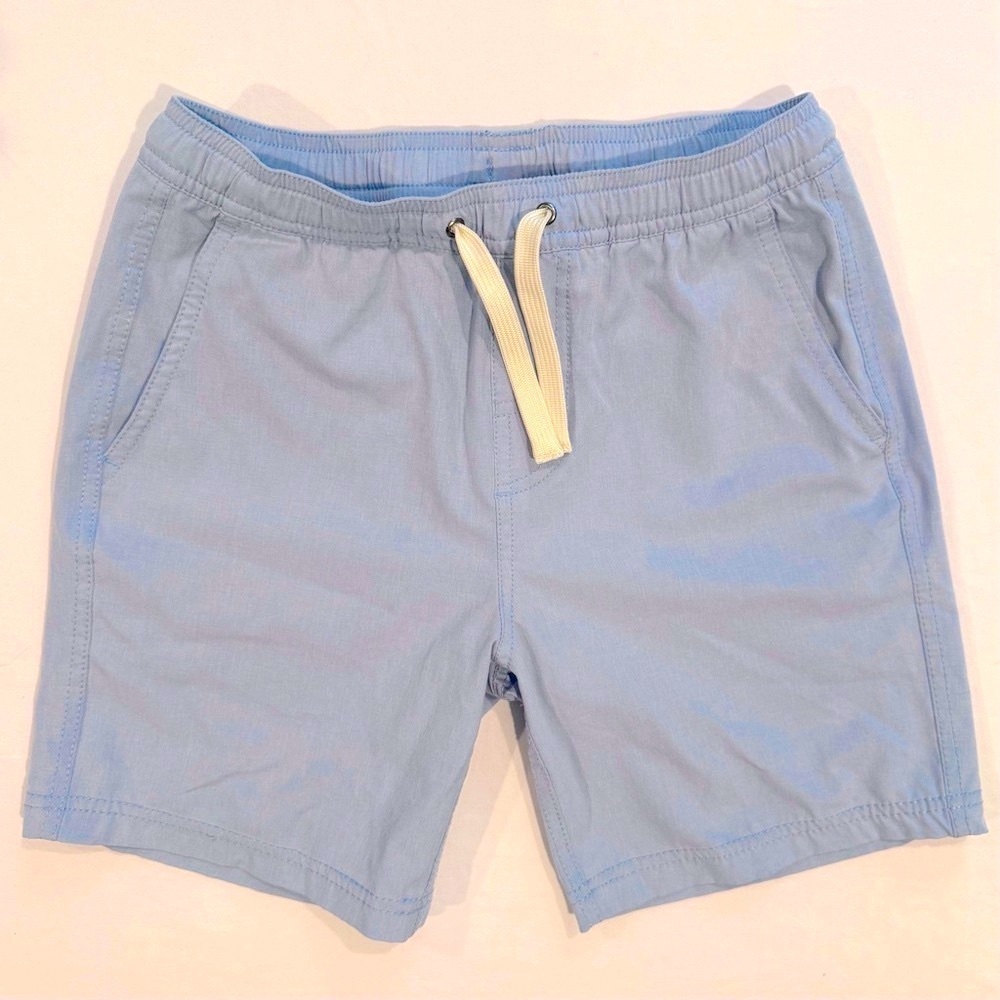 Fair Harbor The One Shorts Boys Medium Blue Chambray BreezeKnit Liner Beach Swim